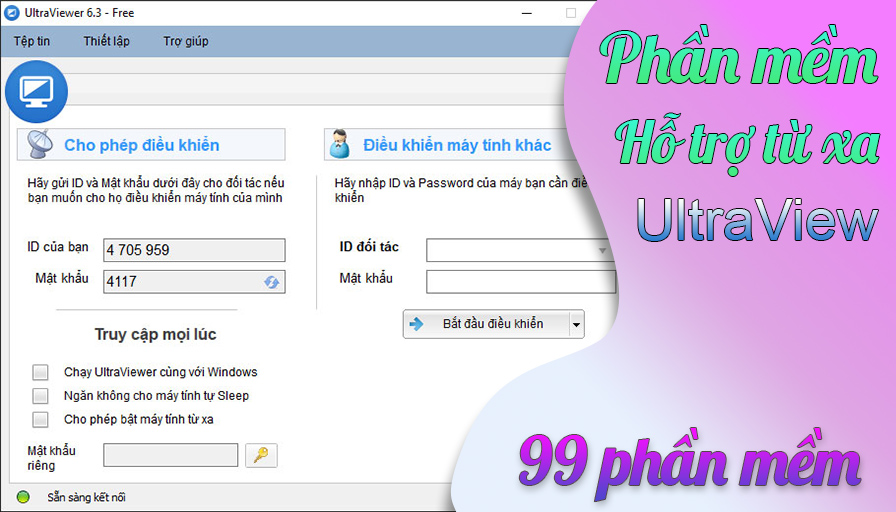 phần mềm điều khiển từ xa ultraviewer