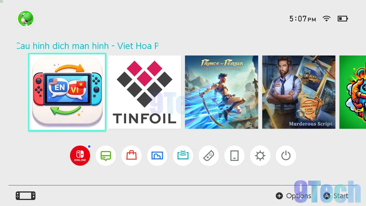 Dịch màn hình switch và thuyết minh tiếng việt ngay trên nintendo switch