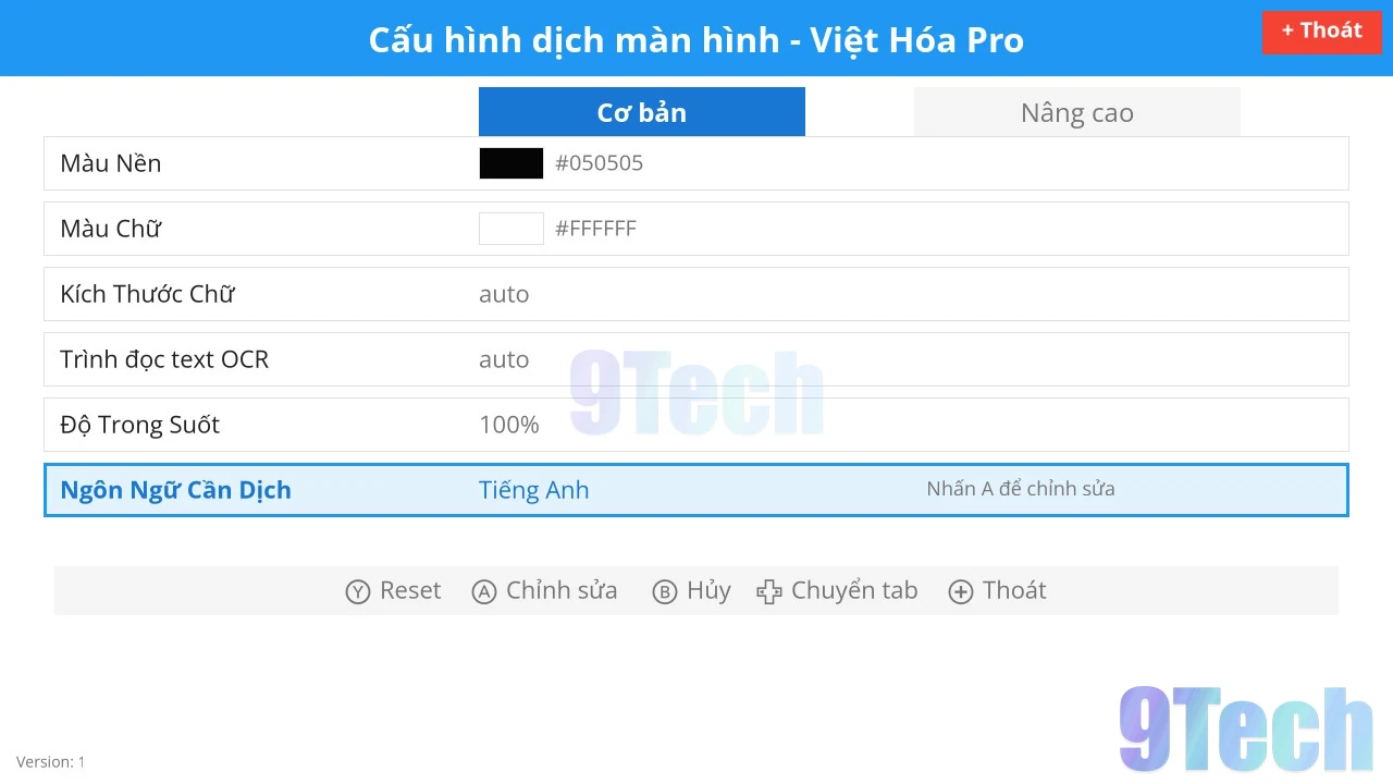 Dịch màn hình switch và thuyết minh tiếng việt ngay trên nintendo switch