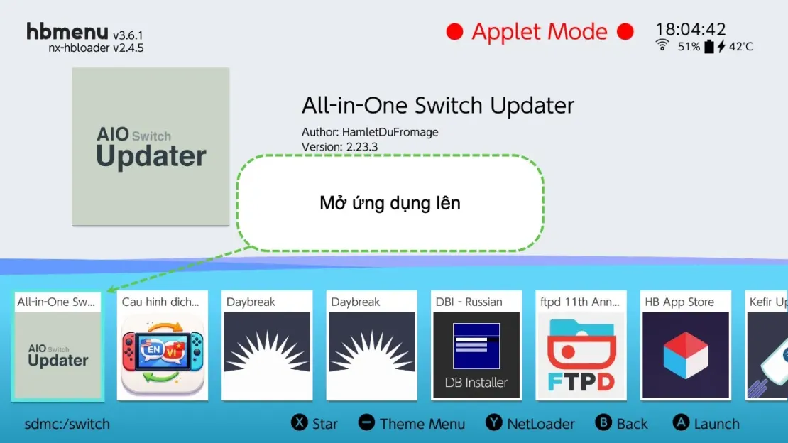 Fix lỗi crash và không mở được game nào trên nintendo switch
