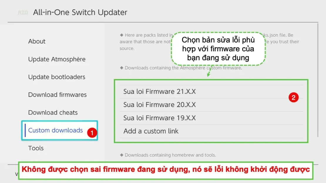 Fix lỗi crash và không mở được game nào trên nintendo switch